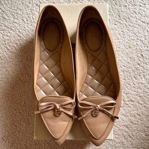 Michael Kors Blush Leather Ballet Flats